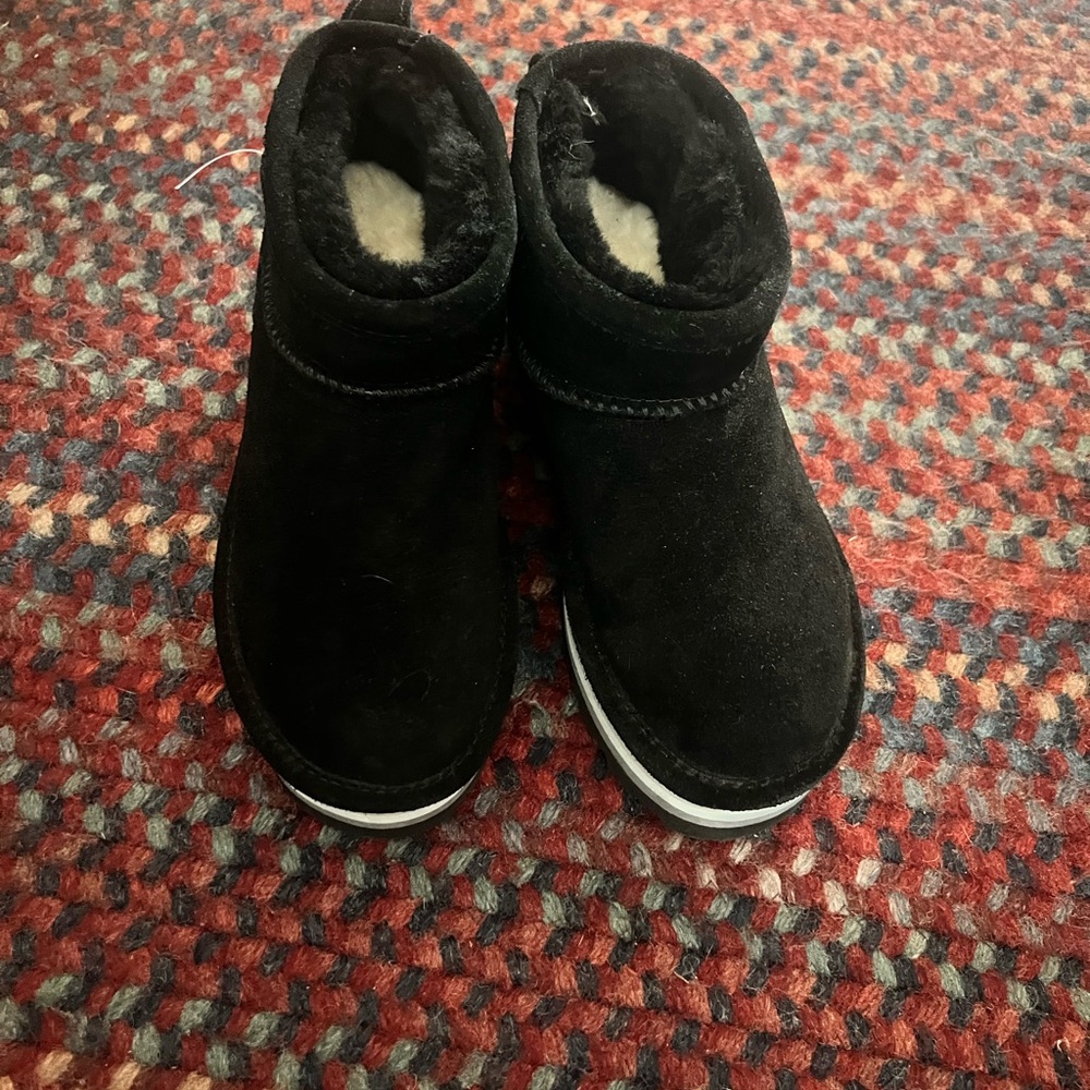 BearPaw Black Kids Shoes